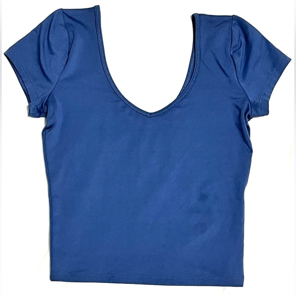 Hollister Soft Stretch Seamless Fabric Women's Blue Crop Top Size XS